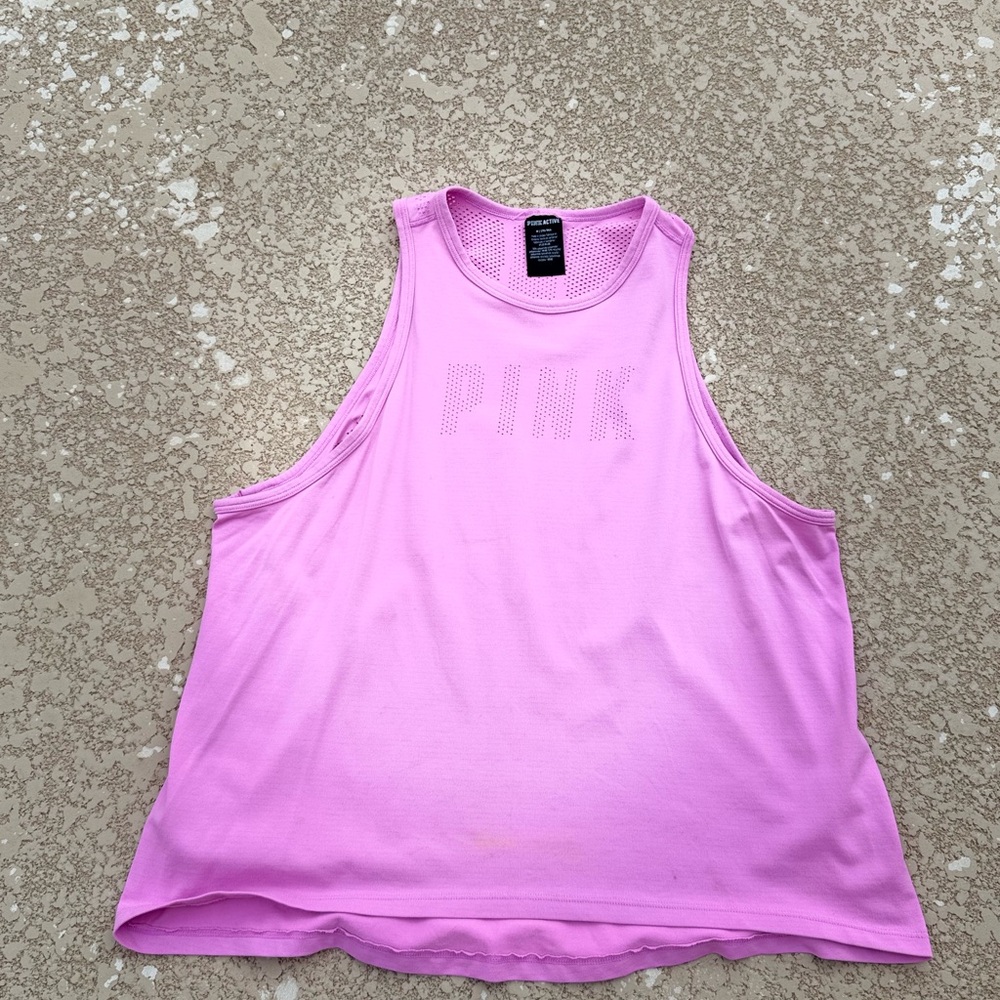 Active USA Pink Muscle Tee
